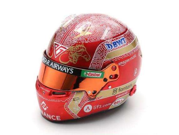 Pierre Gasly F1 Qatar GP 2023 Helmet 1:5 Scale Spark Resin Replica-Spark-Diecast Model Centre