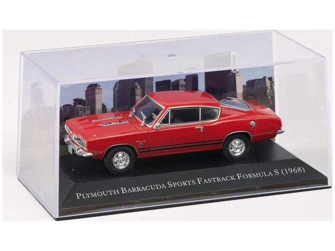 Plymouth Barracuda Sports Fastback Red 1968 1:43 Scale Unbranded Diecast Model Car-Unbranded-Diecast Model Centre