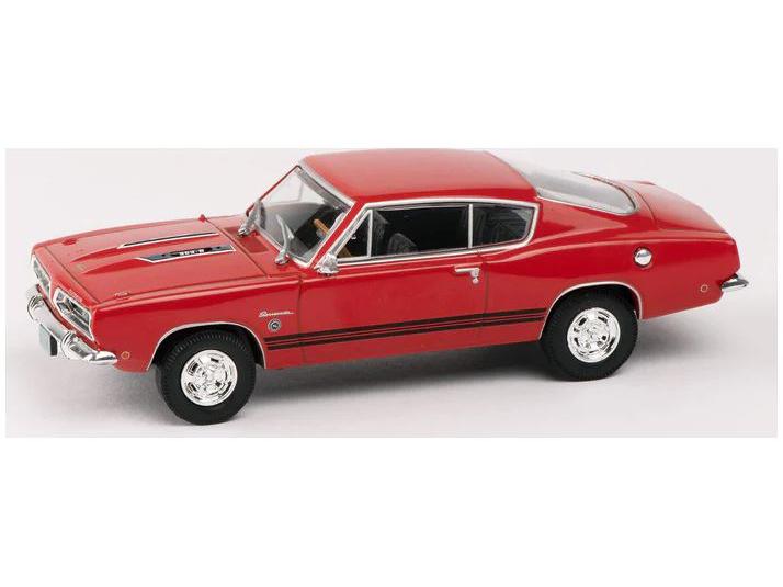 Plymouth Barracuda Sports Fastback Red 1968 1:43 Scale Unbranded Diecast Model Car-Unbranded-Diecast Model Centre