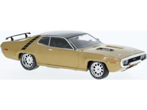Plymouth GTX Runner Metallic Gold 1971 1:43 Scale IXO Diecast Model Car-IXO-Diecast Model Centre