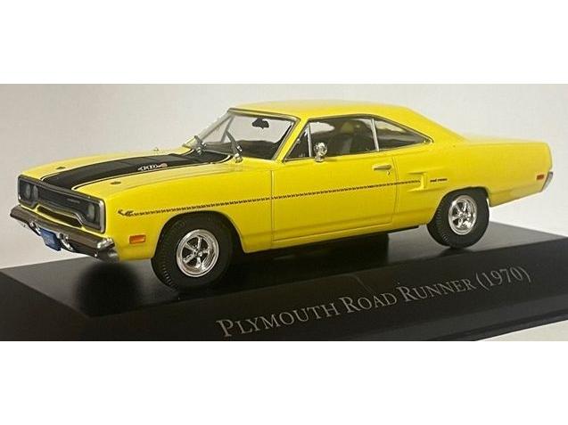 Plymouth Road Runner 1970 Yellow 1:43 Scale Unbranded Diecast Model Car-Unbranded-Diecast Model Centre