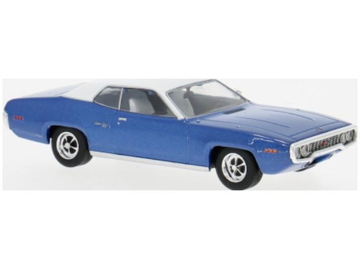 Plymouth Satellite Sebring Plus Blue/White 1971 1:43 Scale IXO Diecast Model Car-IXO-Diecast Model Centre