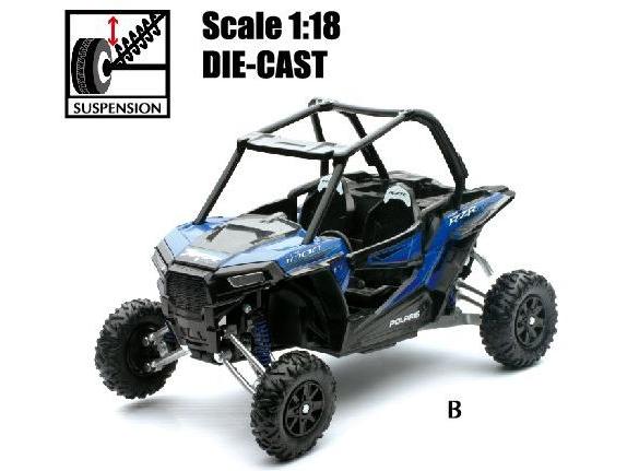 Polaris RZR XP 1000 Blue 1:18 Scale NewRay Diecast Model Quad Bike-NewRay-Diecast Model Centre