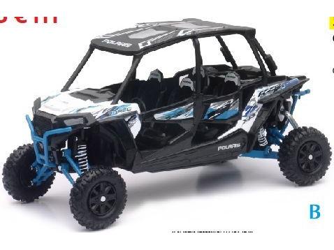 Polaris RZR XP Turbo EPS Blue/White 1:18 Scale NewRay Diecast Model Quad Bike-NewRay-Diecast Model Centre