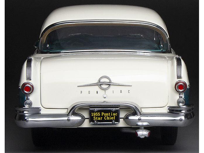 Pontiac Star Chief Hard Top White Mist Valley Green 1955 1:18 Scale Sun Star Diecast Model Car-Sun Star-Diecast Model Centre