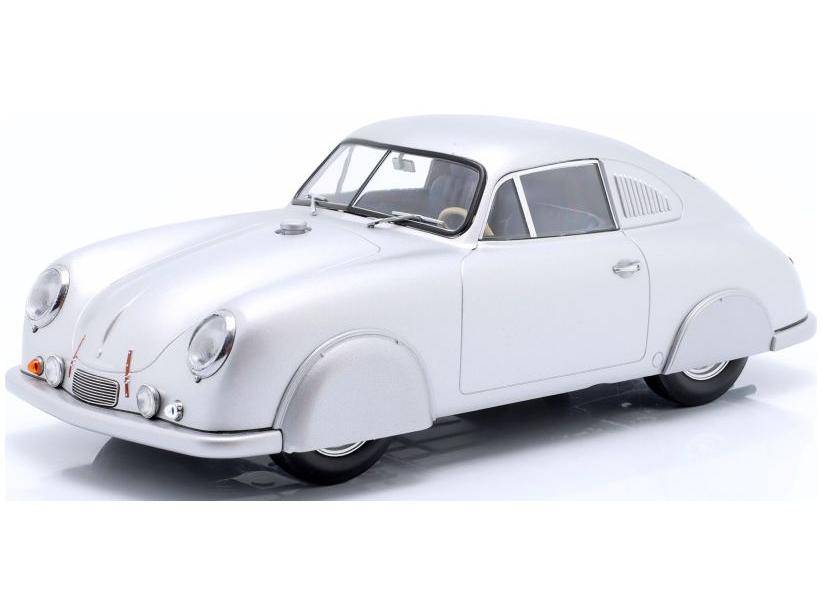 Porsche 356 SL Plain Body Version 1951 Silver (Closed Wheels) 1:18 Scale Werk83 Diecast Model Car-Werk83-Diecast Model Centre