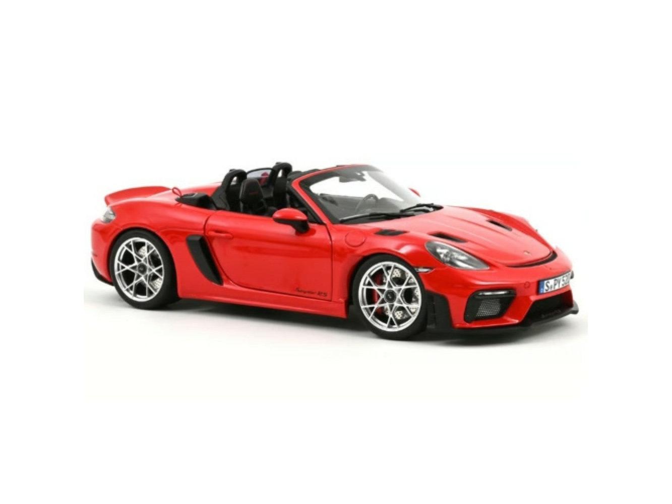 ハッピー1/18 ポルシェ 718 スパイダー RS レッド Spyder Porsche 718 Spyder RS 2023 Guards Red 1:18 Norev Diecast Model