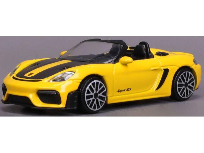 Porsche 718 Spyder RS 2024 Yellow 1:43 Scale Bburago Diecast Toy Car-Bburago-Diecast Model Centre