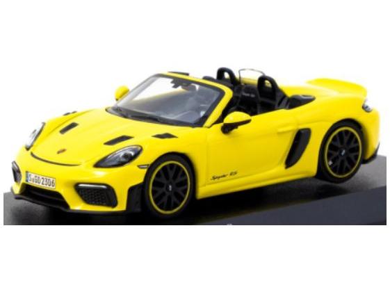 Porsche 718 Spyder RS Yellow 1:64 Scale Tarmac Works Diecast Model-Tarmac Works-Diecast Model Centre
