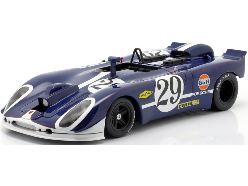 Porsche 908/02 Camera Car #29 9th 24h Le Mans 1970 Linge Williams 1:18 Scale Diecast Car – Werk83-Werk83-Diecast Model Centre