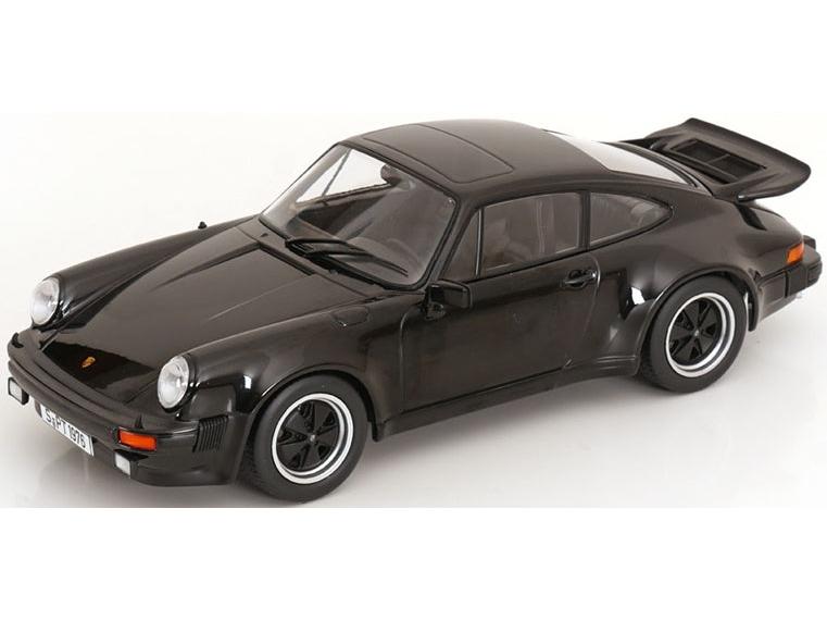 Porsche 911 (930) Turbo 3.0 1976 Black 1:18 Scale Diecast Car – KK Scale-KK Scale-Diecast Model Centre