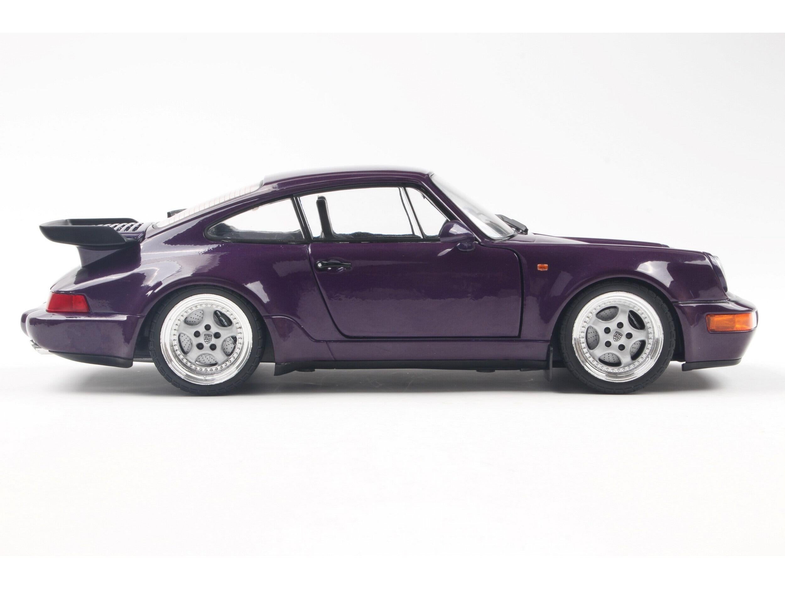 Porsche 911 (964) Turbo Violet Blue 1:18 Scale Solido Diecast Model Car-Solido-Diecast Model Centre