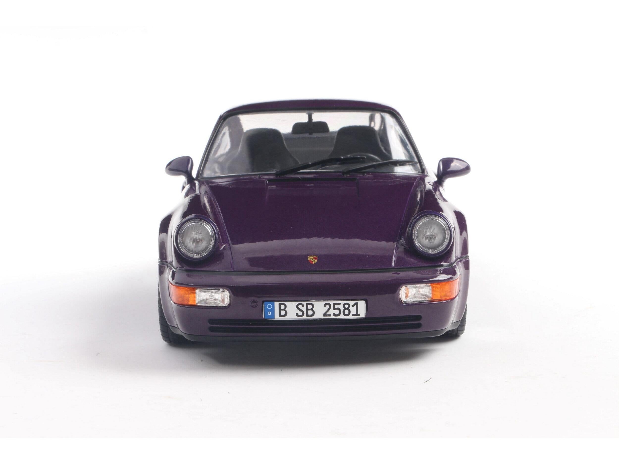 Porsche 911 (964) Turbo Violet Blue 1:18 Scale Solido Diecast Model Car-Solido-Diecast Model Centre