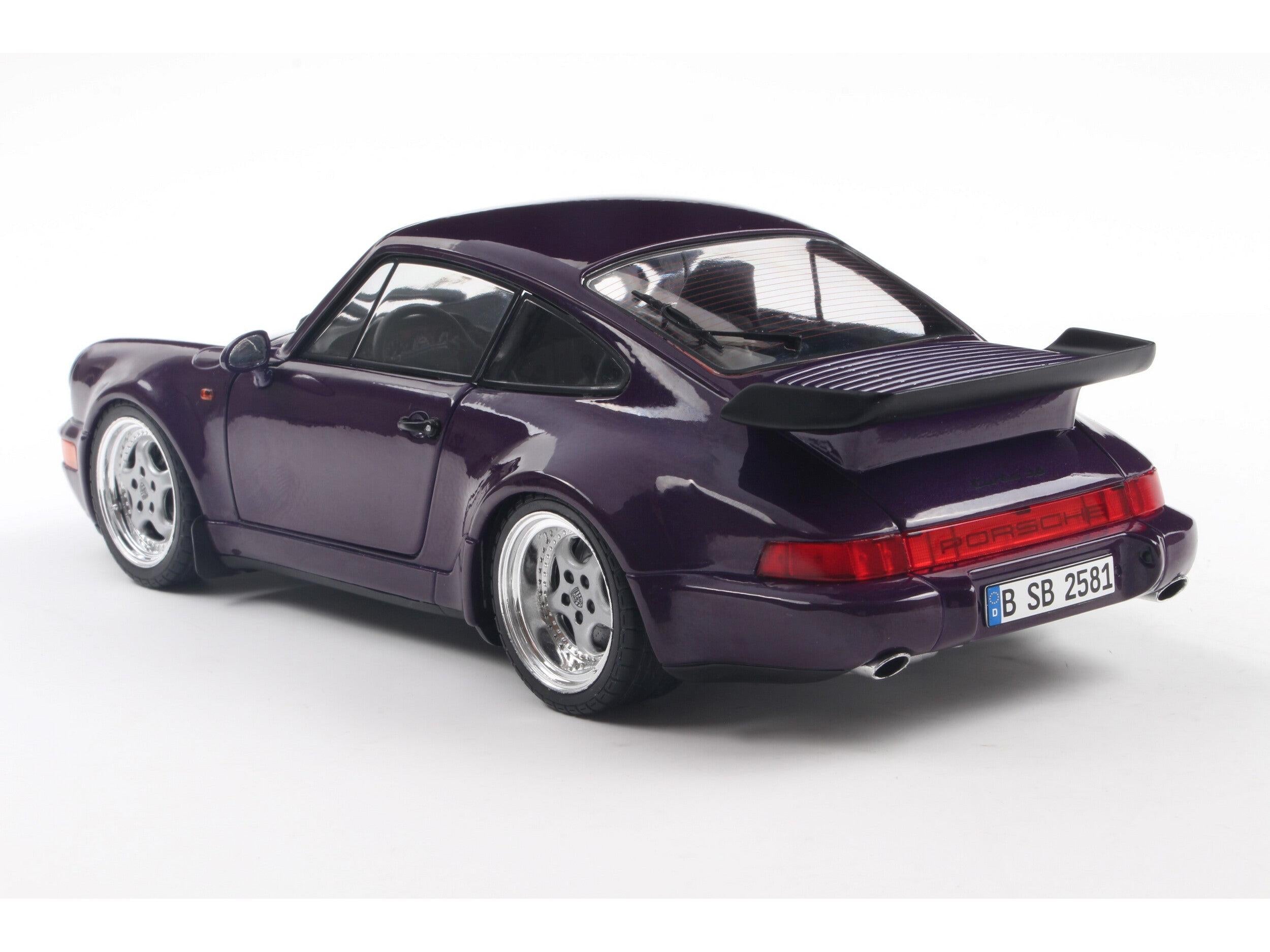 Porsche 911 (964) Turbo Violet Blue 1:18 Scale Solido Diecast Model Car-Solido-Diecast Model Centre