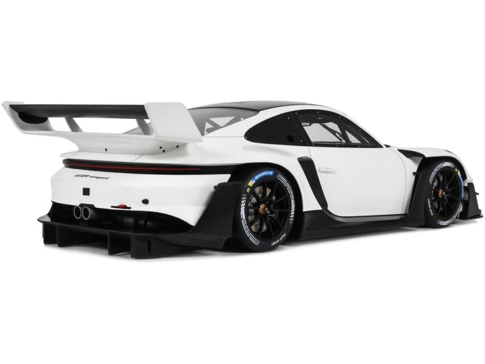 Porsche 911 (992.1) GT3 R Rennsport White 2023 1:18 Scale Resin Model Car – GT Spirit-GT Spirit-Diecast Model Centre