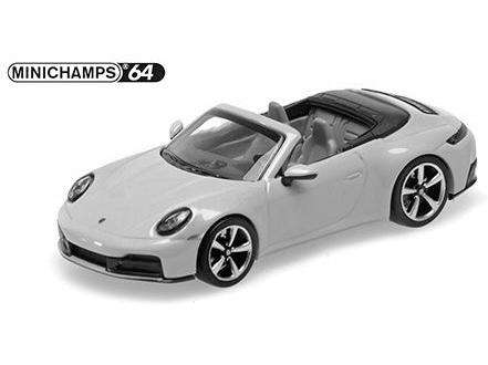 Porsche 911 (992.2) Carrera Cabriolet 2025 Chalk 1:64 Scale Diecast Car – Minichamps-Minichamps-Diecast Model Centre