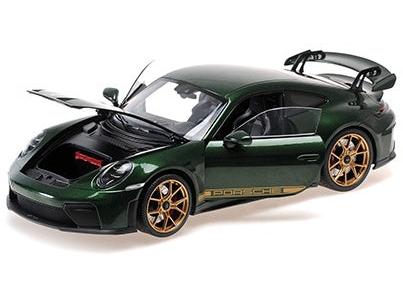 Porsche 911 (992.2) GT3 2025 Green Metallic w/Golden Wheels 1:18 Scale Diecast Car – Minichamps-Minichamps-Diecast Model Centre