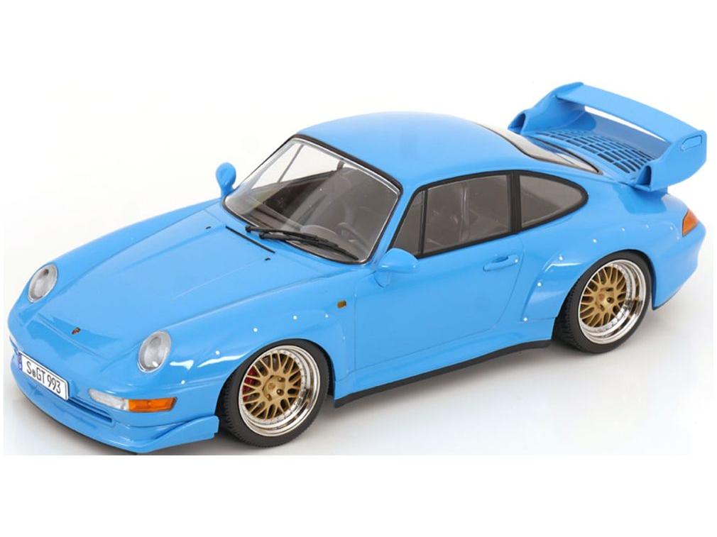 Porsche 911 (993) GT2 1996 BBS Rims Light Blue 1:18 Scale KK Scale Diecast Model Car-KK Scale-Diecast Model Centre