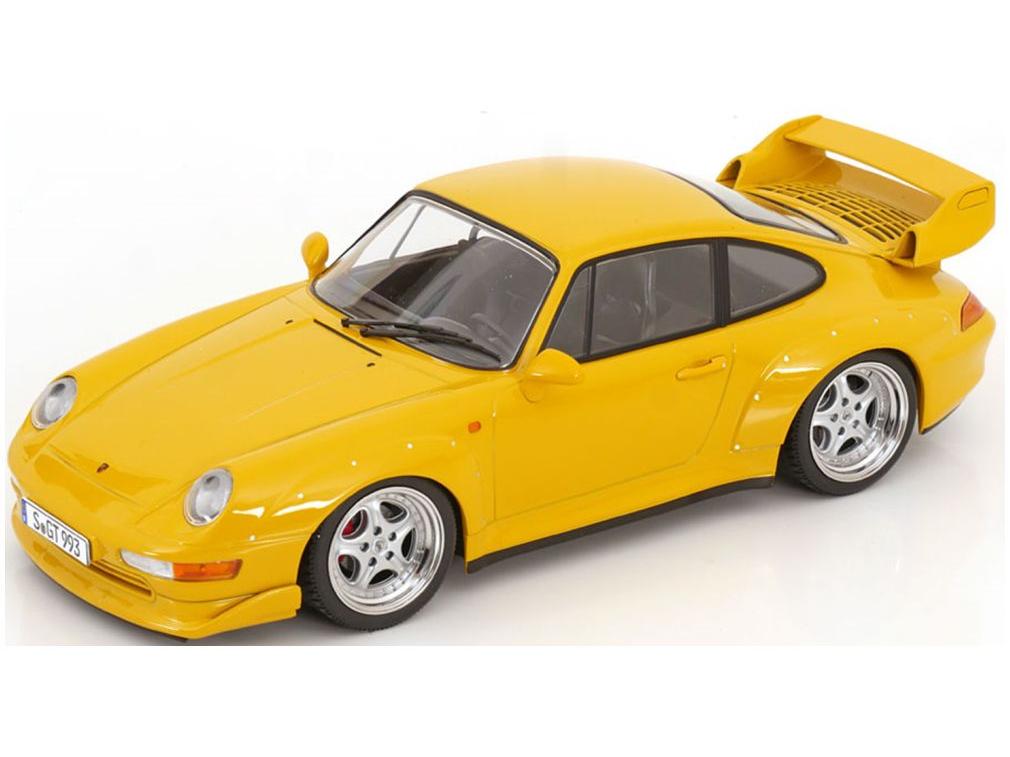 Porsche 911 (993) GT2 1996 Speedline Rims Yellow 1:18 Scale KK