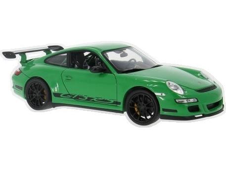 Porsche 911 (997) GT3 RS Coupe Green w/Black Wheels 1:18 Scale Diecast Car – Welly-Welly-Diecast Model Centre