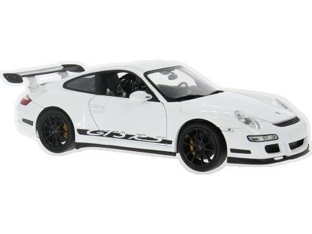 Porsche 911 (997) GT3 RS White wBlack Wheels 1:18 Scale Diecast Car – Welly-Welly-Diecast Model Centre