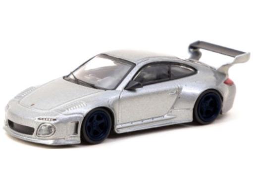 Porsche 911 (997) RWB Old and New Metallic Grey 1:64 Scale Tarmac Works Diecast Model-Tarmac Works-Diecast Model Centre