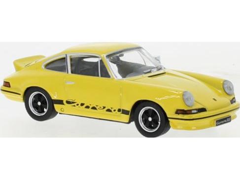 Porsche 911 Carrera RS 2.7 Yellow 1973 Black Magic 1:43 Scale IXO Diecast Model Car-IXO-Diecast Model Centre