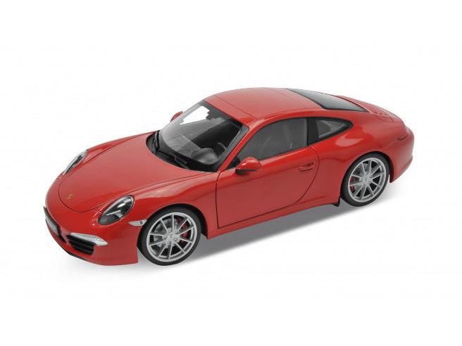 Porsche 911 Carrera S (991) Red 1:18 Scale Diecast Car – Welly-Welly-Diecast Model Centre
