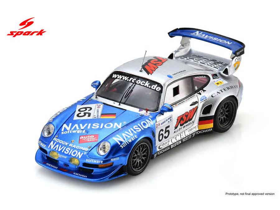 Porsche 911 GT2 #65 22nd Le Mans 24H 1998 D Warnock/R Schirle/A Ahrle 1:43 Scale Resin Car – Spark-Spark-Diecast Model Centre