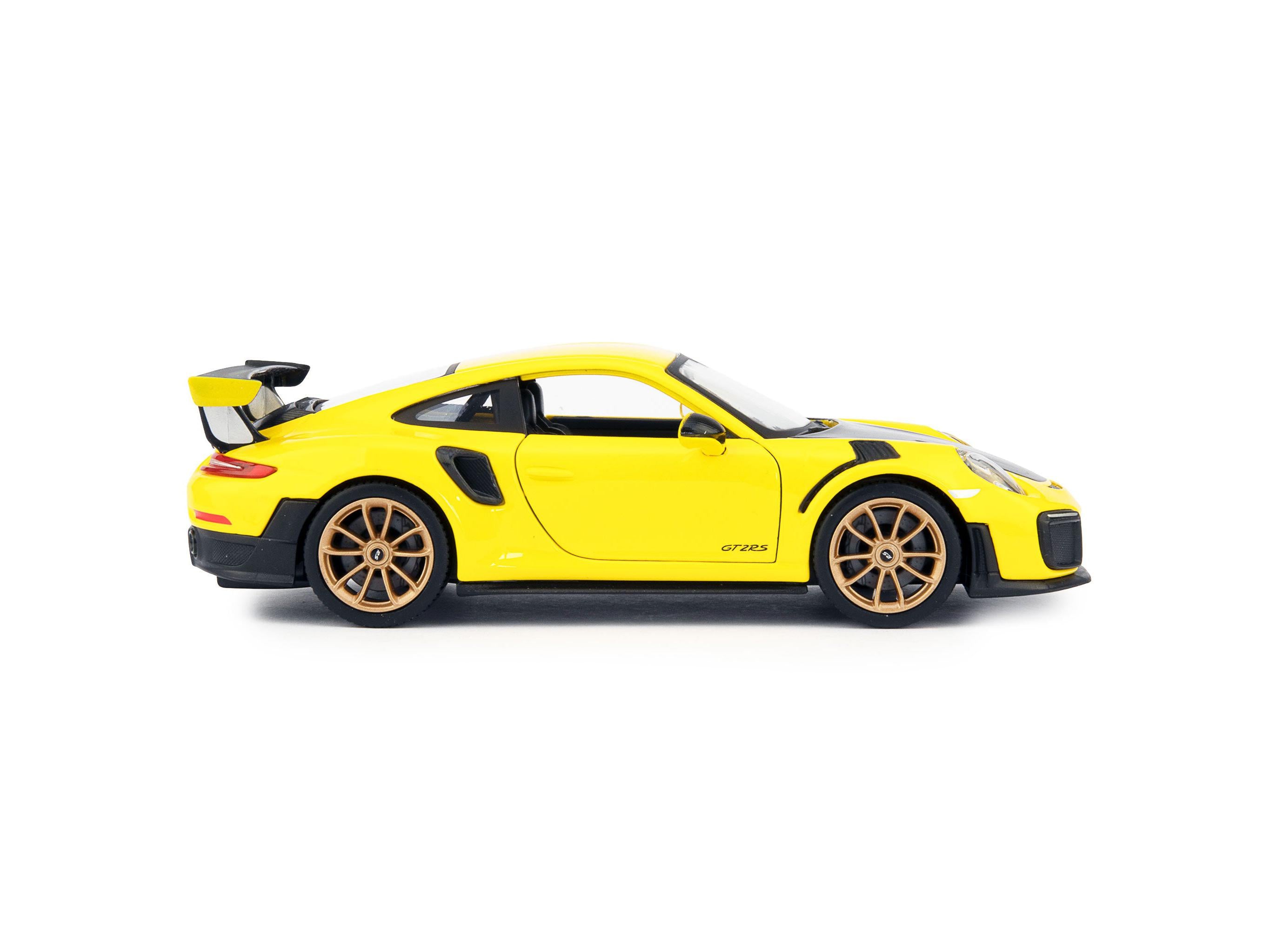 Porsche 911 GT2 RS Yellow 1:24 Scale Maisto Diecast Model-Maisto-Diecast Model Centre