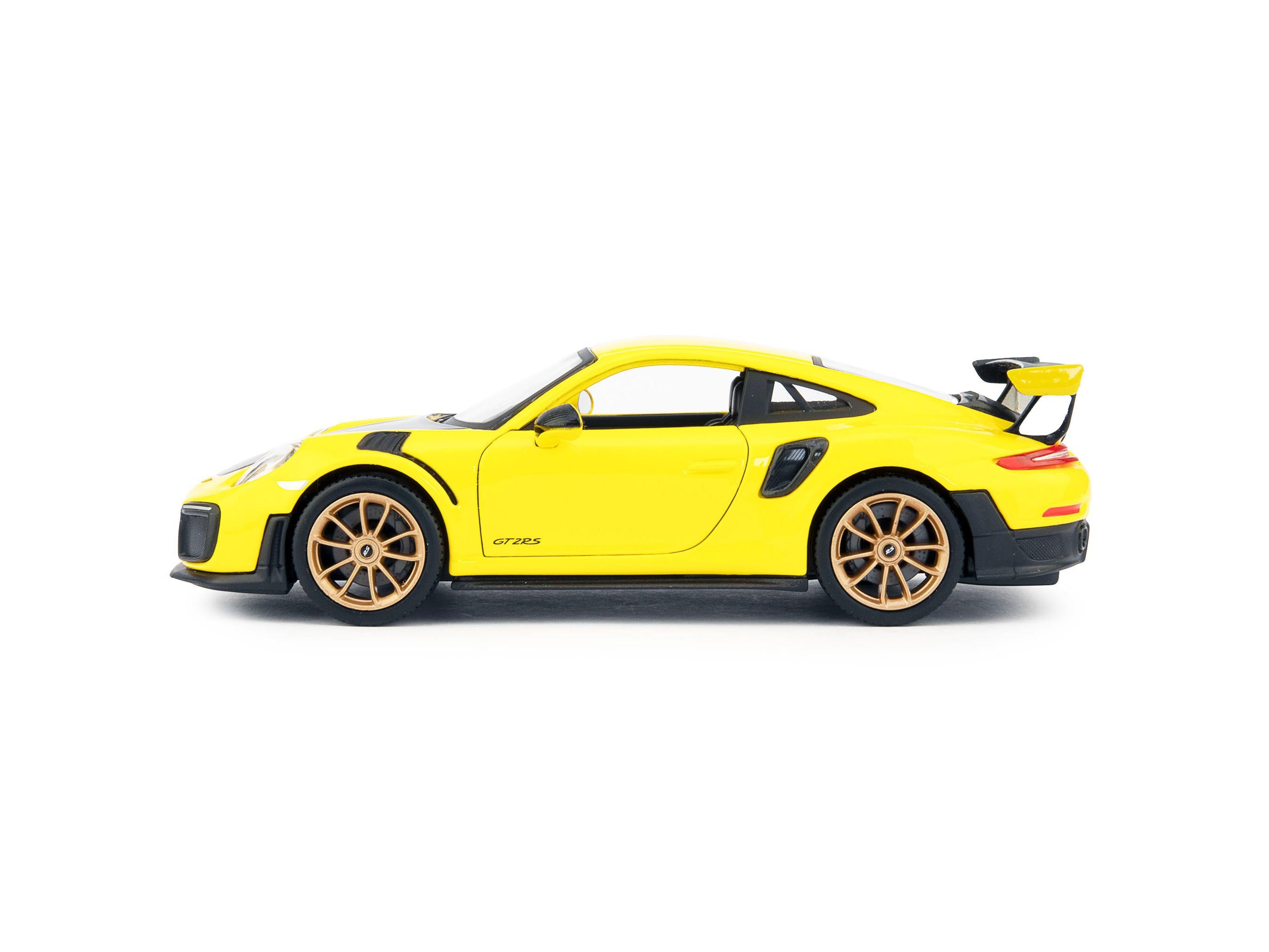 Porsche 911 GT2 RS Yellow 1:24 Scale Maisto Diecast Model-Maisto-Diecast Model Centre