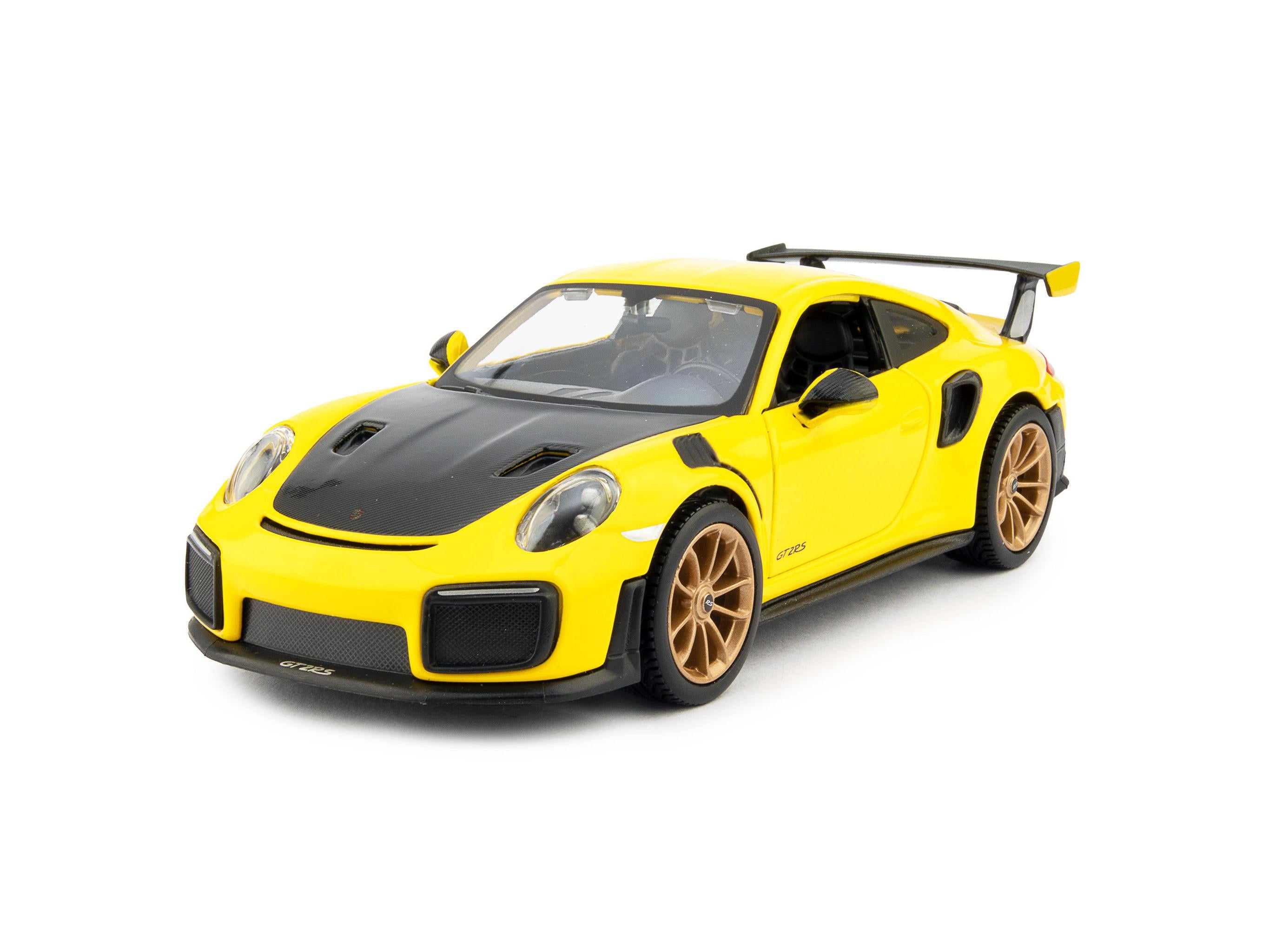 Porsche 911 GT2 RS Yellow 1:24 Scale Maisto Diecast Model-Maisto-Diecast Model Centre