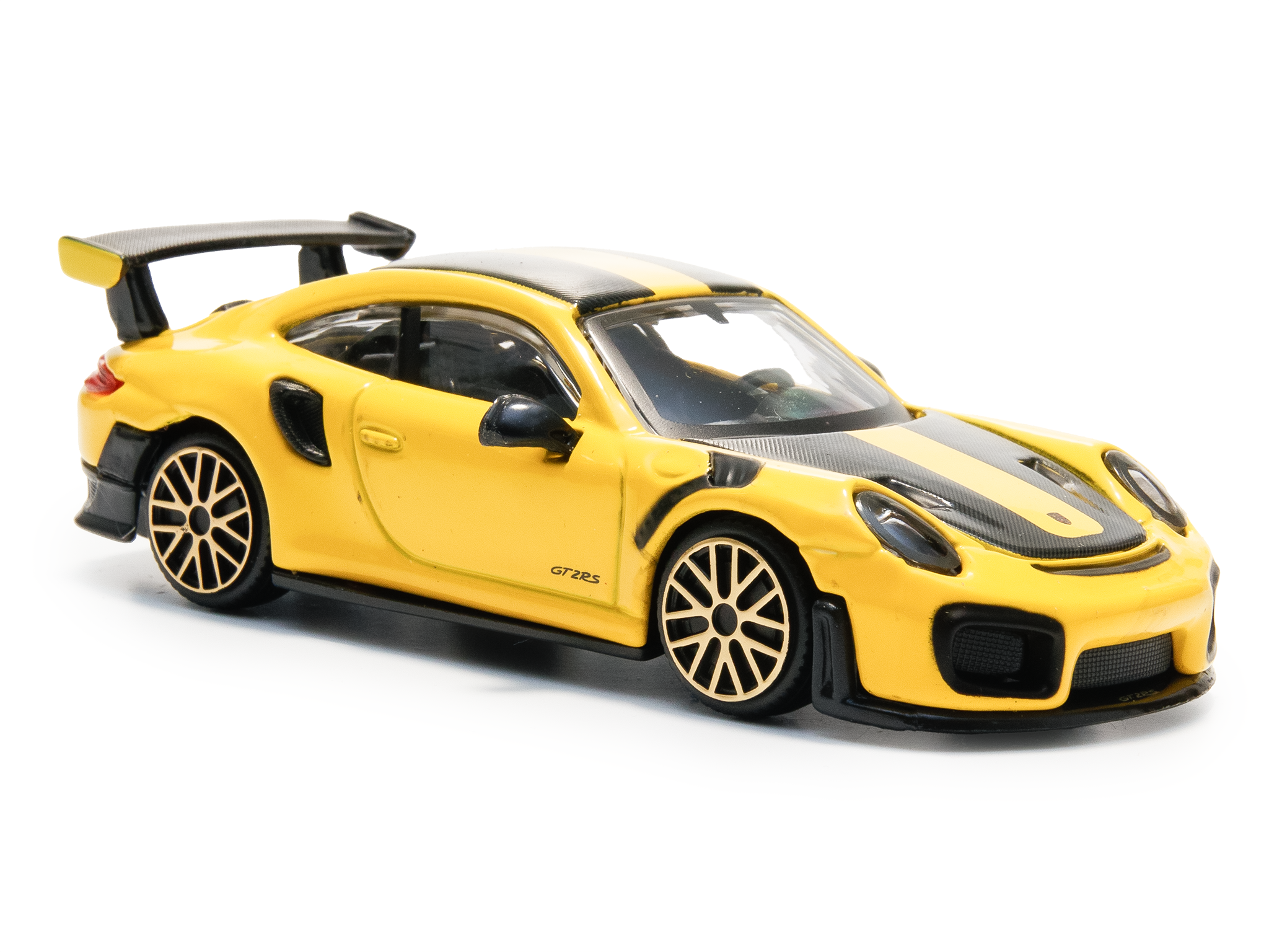 Porsche 911 GT2 RS yellow 1:43 Scale Toy Car
