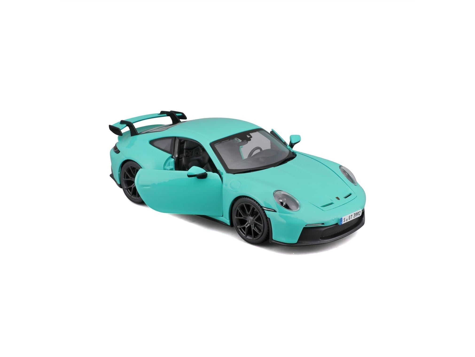Porsche 911 GT3 2021 Turquoise 1:24 Scale Bburago Diecast Model