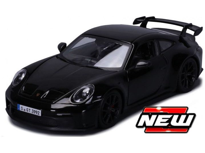 Porsche 911 GT3 2021 black 1:24 Scale Model Car
