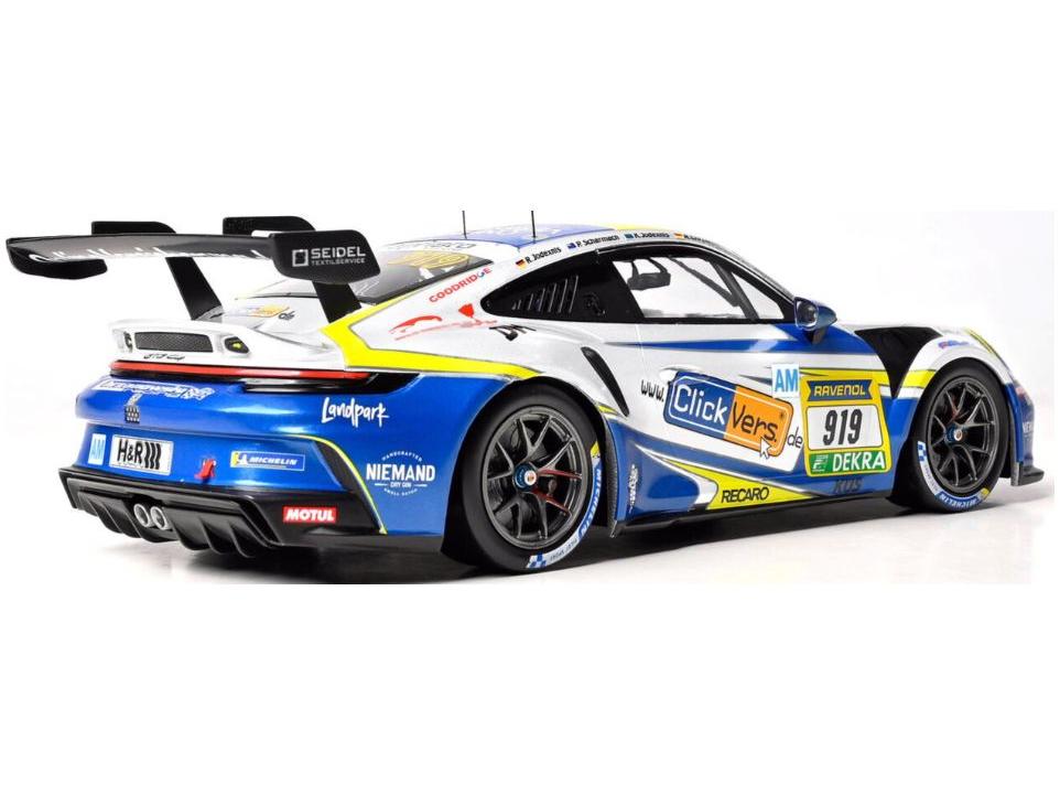 Porsche 911 GT3 Cup Clickvers #919 24h Nurburgring 2025 Jodexnis/Chrzanowski 1:18 Scale IXO Diecast Model Car-IXO-Diecast Model Centre