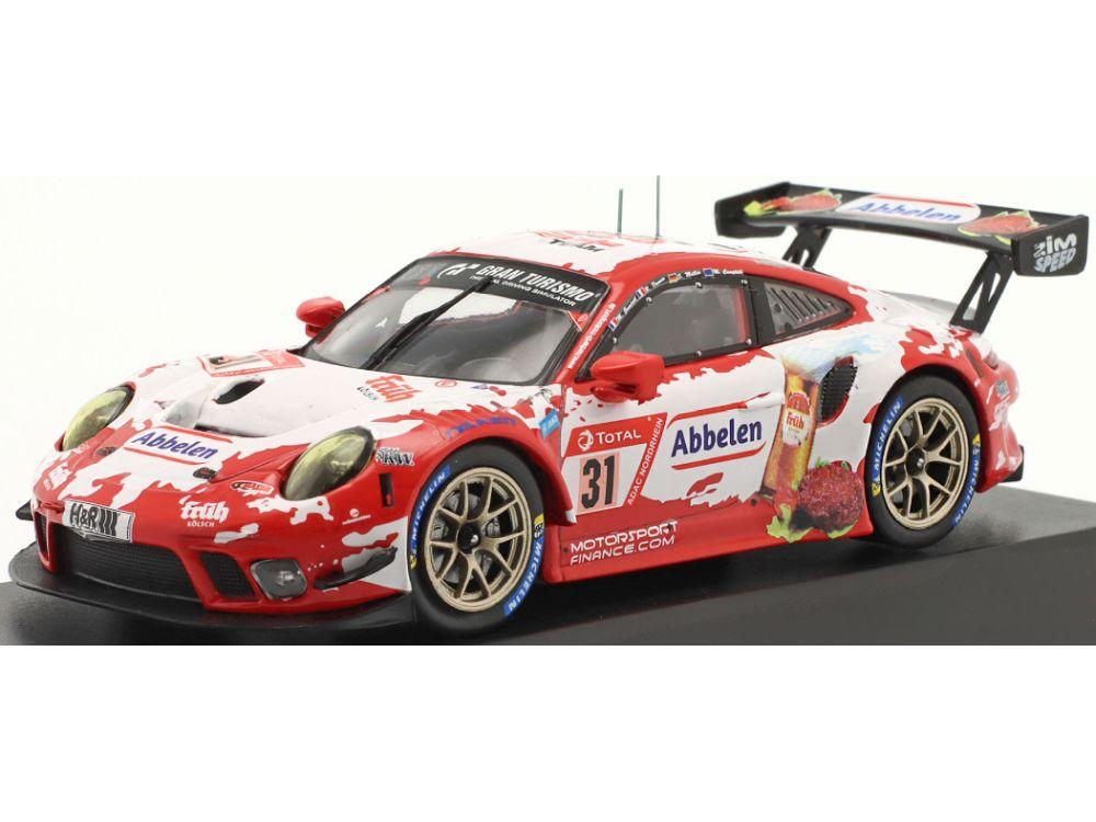 Porsche 911 GT3 R #31 24h Nurburgring 2019 Frikadelli Racing Team 1:43 Scale IXO Diecast Model Car-IXO-Diecast Model Centre