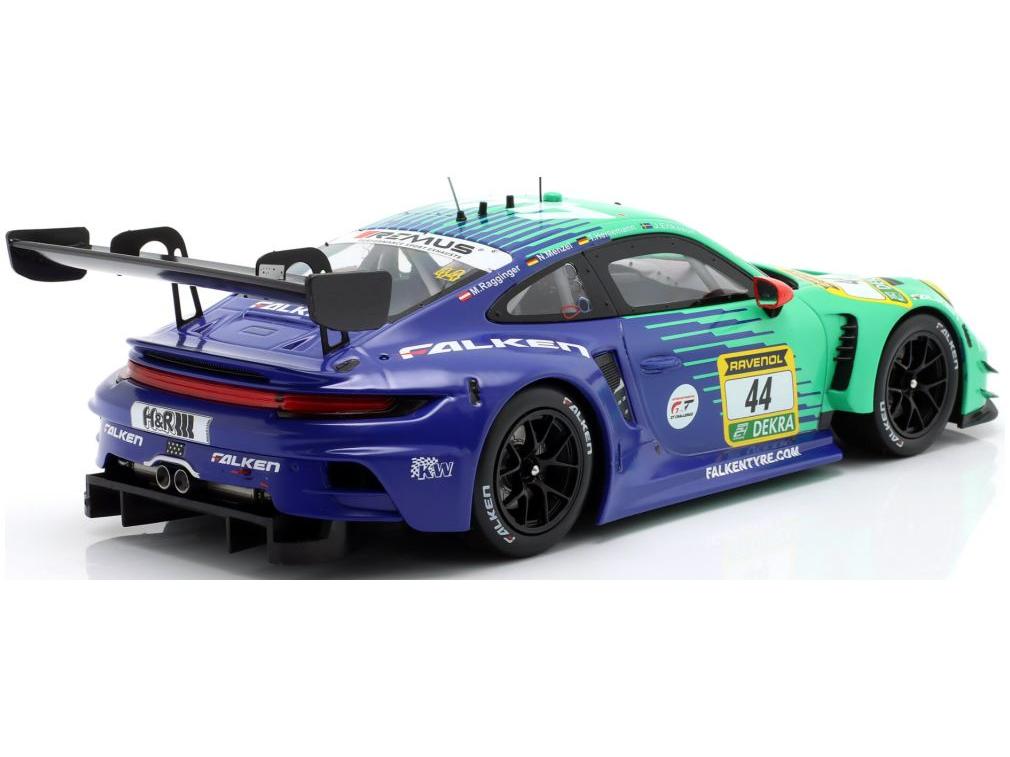 Porsche 911 GT3 R #44 10th 24H Nurburgring 2024 Falken Eriksson/Heinemann/Menzel/Rag' 1:18 Scale IXO Diecast Model Car-IXO-Diecast Model Centre