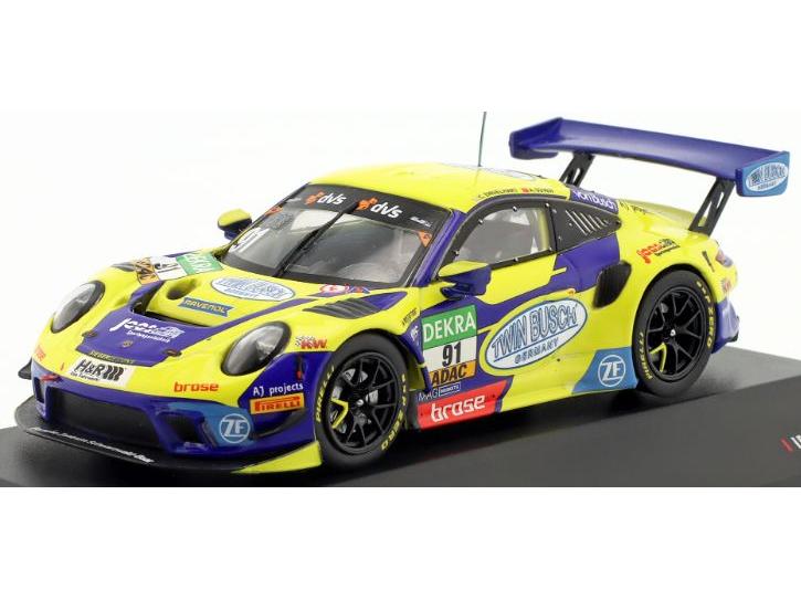 Porsche 911 GT3 R #91 ADAC GT Masters 2022 Vizechampion Engelhart Guven 1:43 Scale IXO Diecast Model Car-IXO-Diecast Model Centre