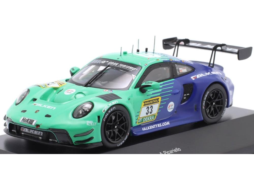 Porsche 911 GT3 R Falken Motorsports #33 24h Nurburgring 2025 1:43 Scale Diecast Car – IXO-IXO-Diecast Model Centre