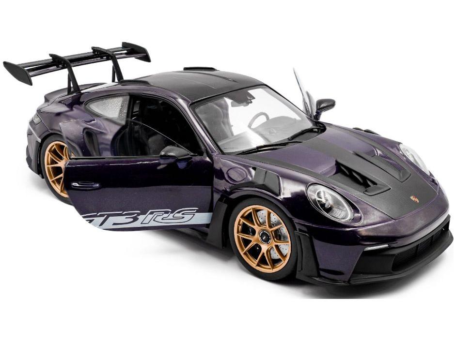 Porsche 911 GT3RS Weissach Package Viola Purple Metallic 2024 1:18 Scale Solido Diecast Model Car-Solido-Diecast Model Centre
