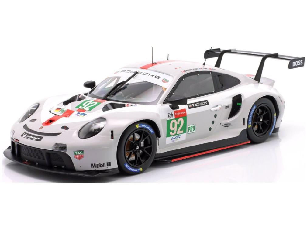 Porsche 911 RSR-19 #92 24h Le Mans 2021 Christensen/Estre/Jani 1:18 Scale IXO Diecast Model Car-IXO-Diecast Model Centre