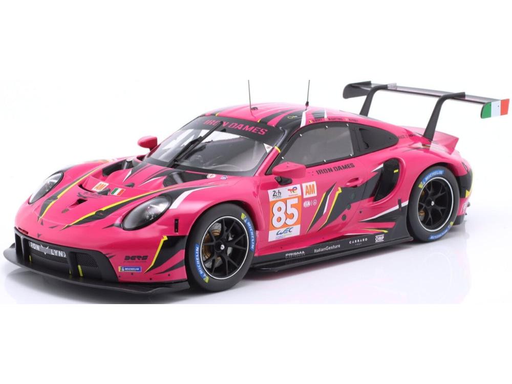 Porsche 911 RSR Iron Dames #85 24h Le Mans 2023 Bovy/Gatting/Frey 1:43 Scale Diecast Car – IXO-IXO-Diecast Model Centre