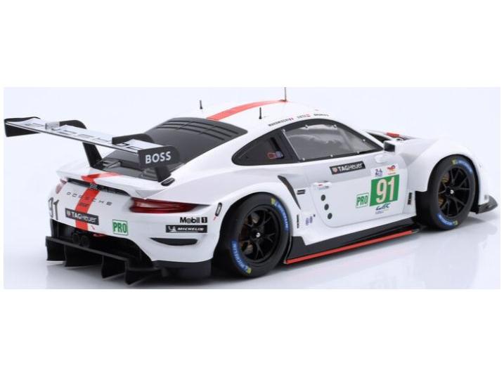 Porsche 911 RSR Porsche GT LMGTE Pro 24h Le Mans 2022 Winner #91 Bruni/Lietz/Makowi 1:18 Scale Diecast Model Car – IXO-IXO-Diecast Model Centre