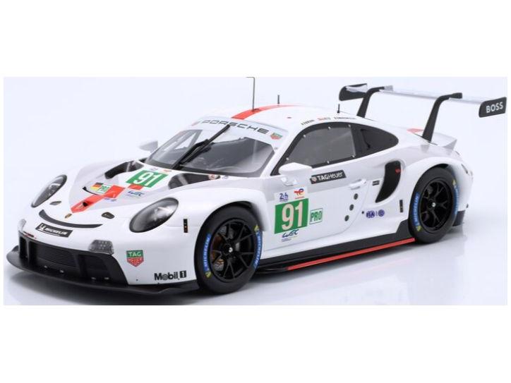 Porsche 911 RSR Porsche GT LMGTE Pro 24h Le Mans 2022 Winner #91 Bruni/Lietz/Makowi 1:18 Scale Diecast Model Car – IXO-IXO-Diecast Model Centre