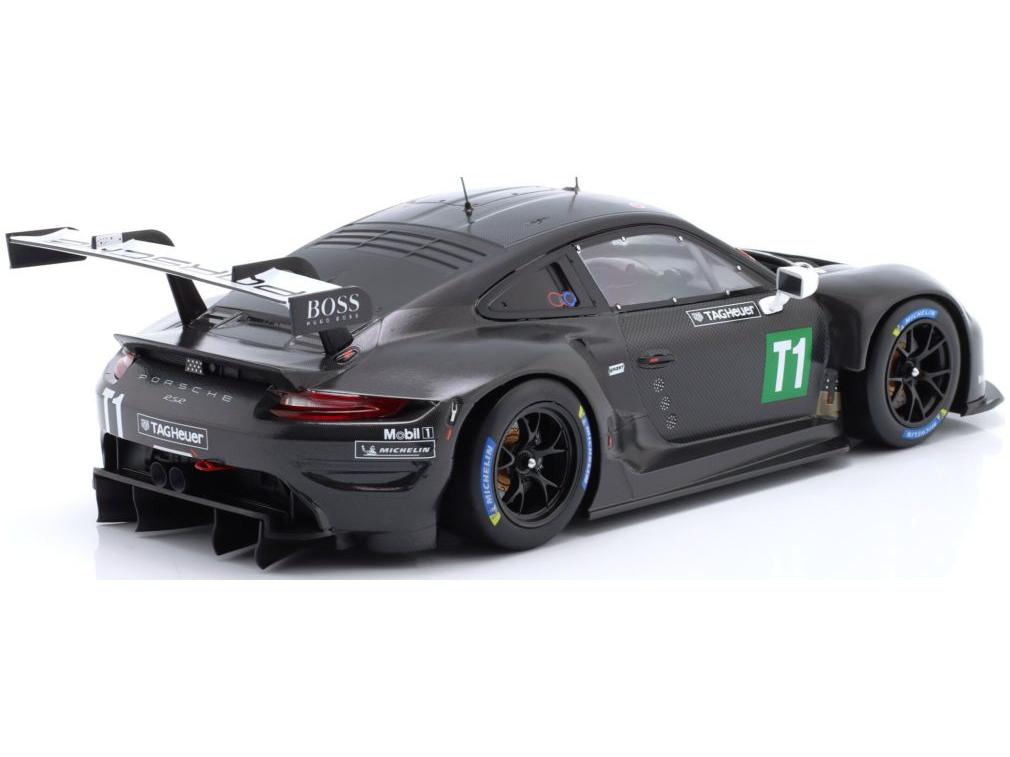 Porsche 911 RSR #T1 Testcar Black 1:18 Scale IXO Diecast Model Car-IXO-Diecast Model Centre