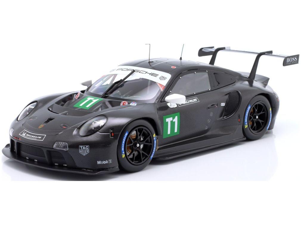 Porsche 911 RSR #T1 Testcar Black 1:18 Scale IXO Diecast Model Car-IXO-Diecast Model Centre