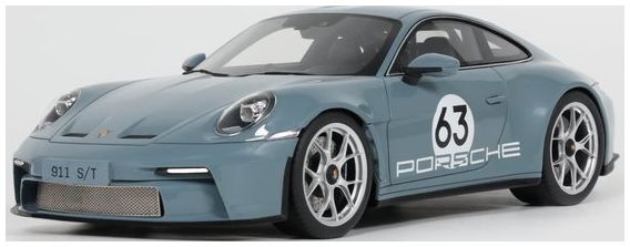 Porsche 911 S/T Shore Blue Metallic 2024 1:18 Scale GT Spirit Resin Model Car-GT Spirit-Diecast Model Centre