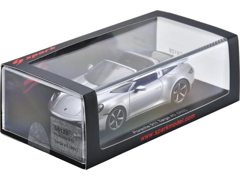Porsche 911 Targa 4S (992) GT Silver 1:43 Scale Resin Car – Spark-Spark-Diecast Model Centre
