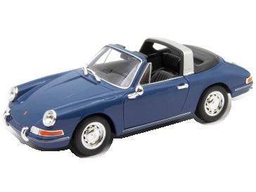 Porsche 911 Targa Blue Soft Rear Window Down 1:24 Scale Diecast Car – Welly-Welly-Diecast Model Centre